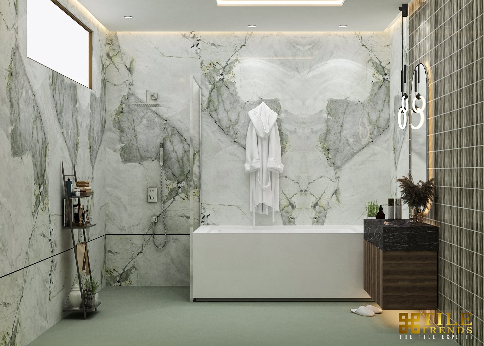 Luxury bathroom surface