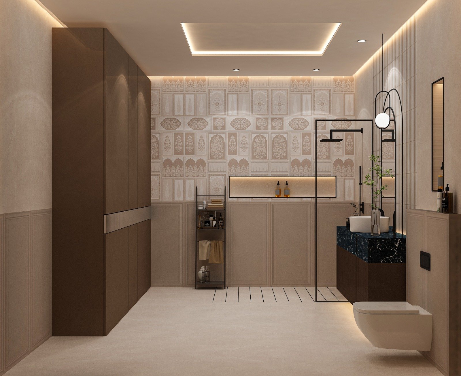 Refined bathroom tile